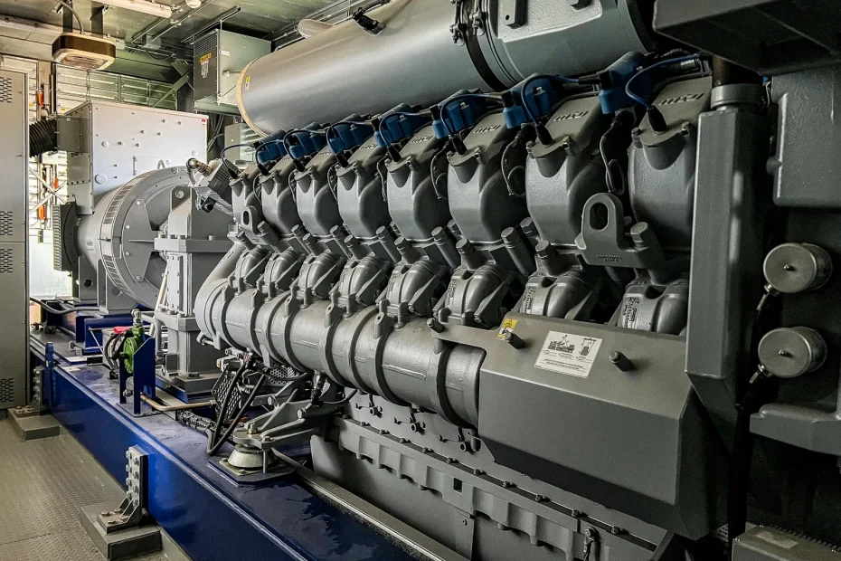 4 1750kw mtu industrial generator unit 092697 engine