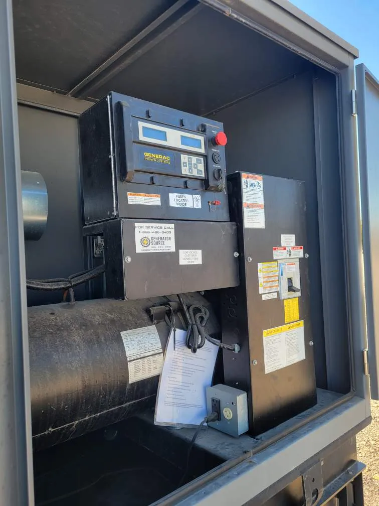 5 100kw generac industrial generator unit 092696 control panel