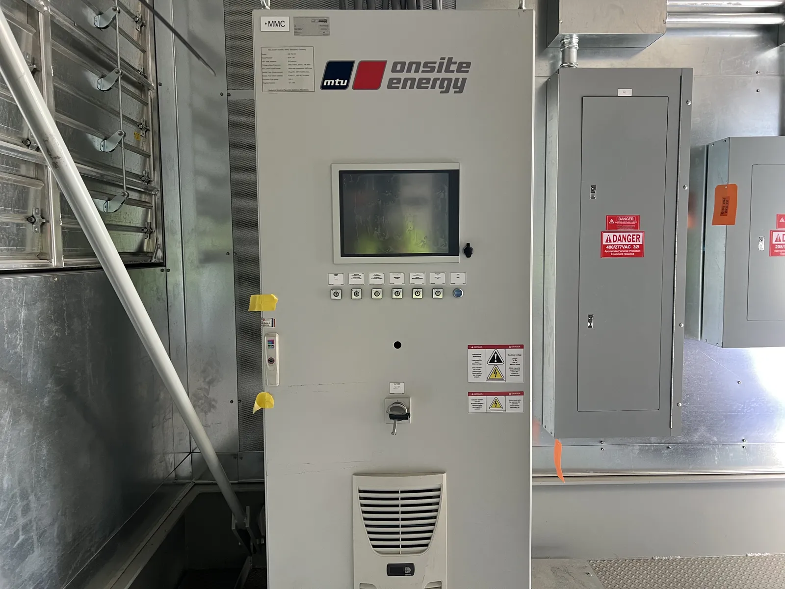5 1750kw mtu industrial generator unit 092697 control panel