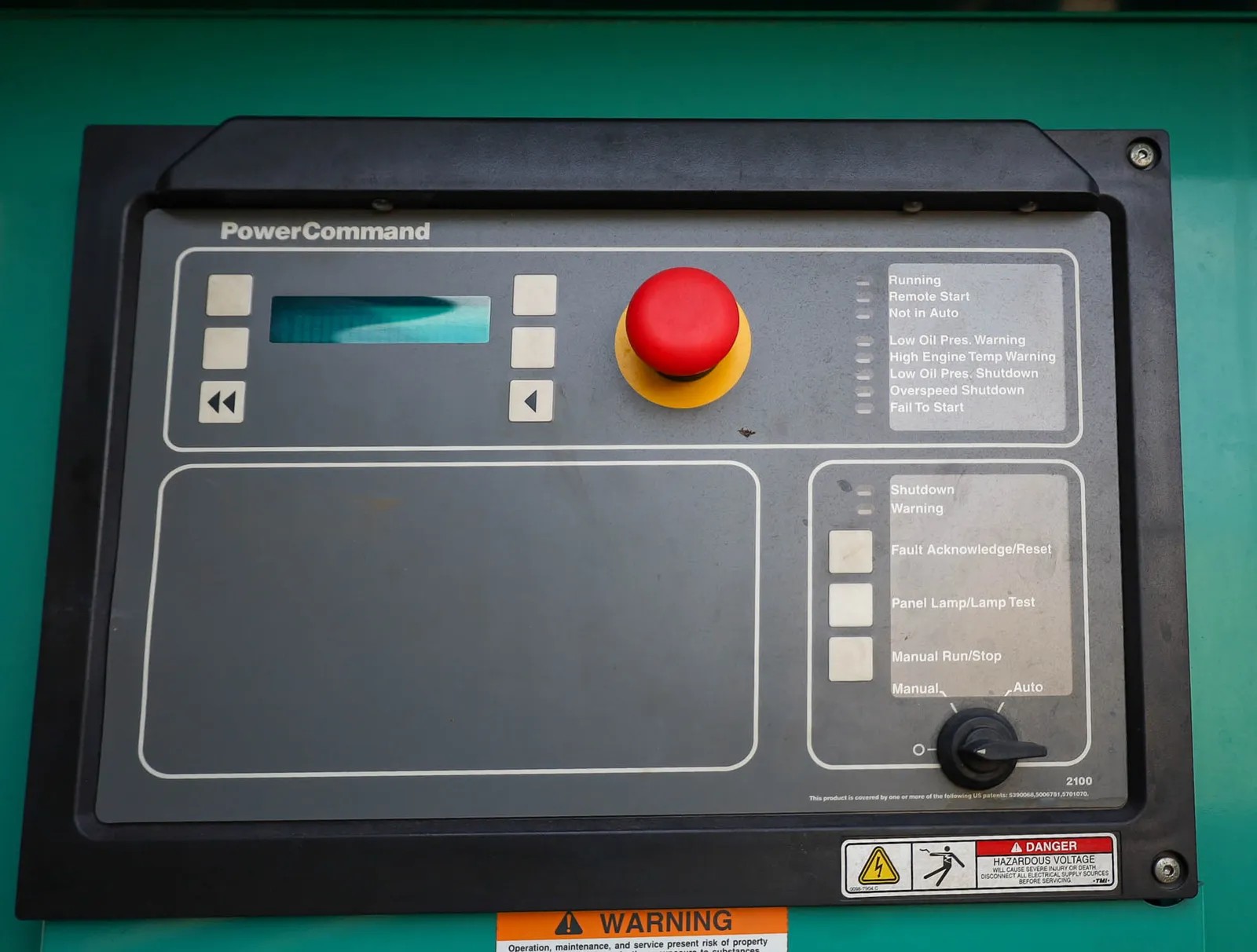 6 250kw cummins industrial generator unit 092761 data tag