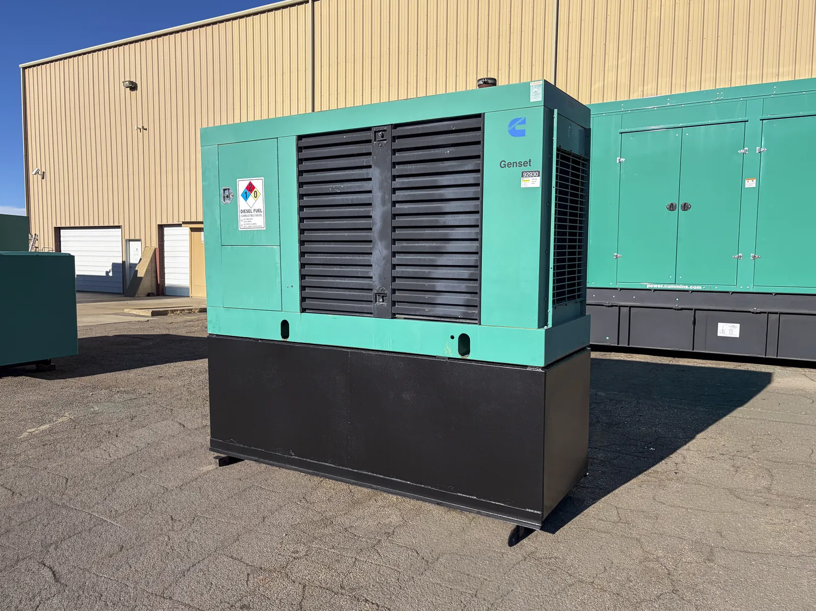 1 150kw cummins industrial generator unit 092930 exterior