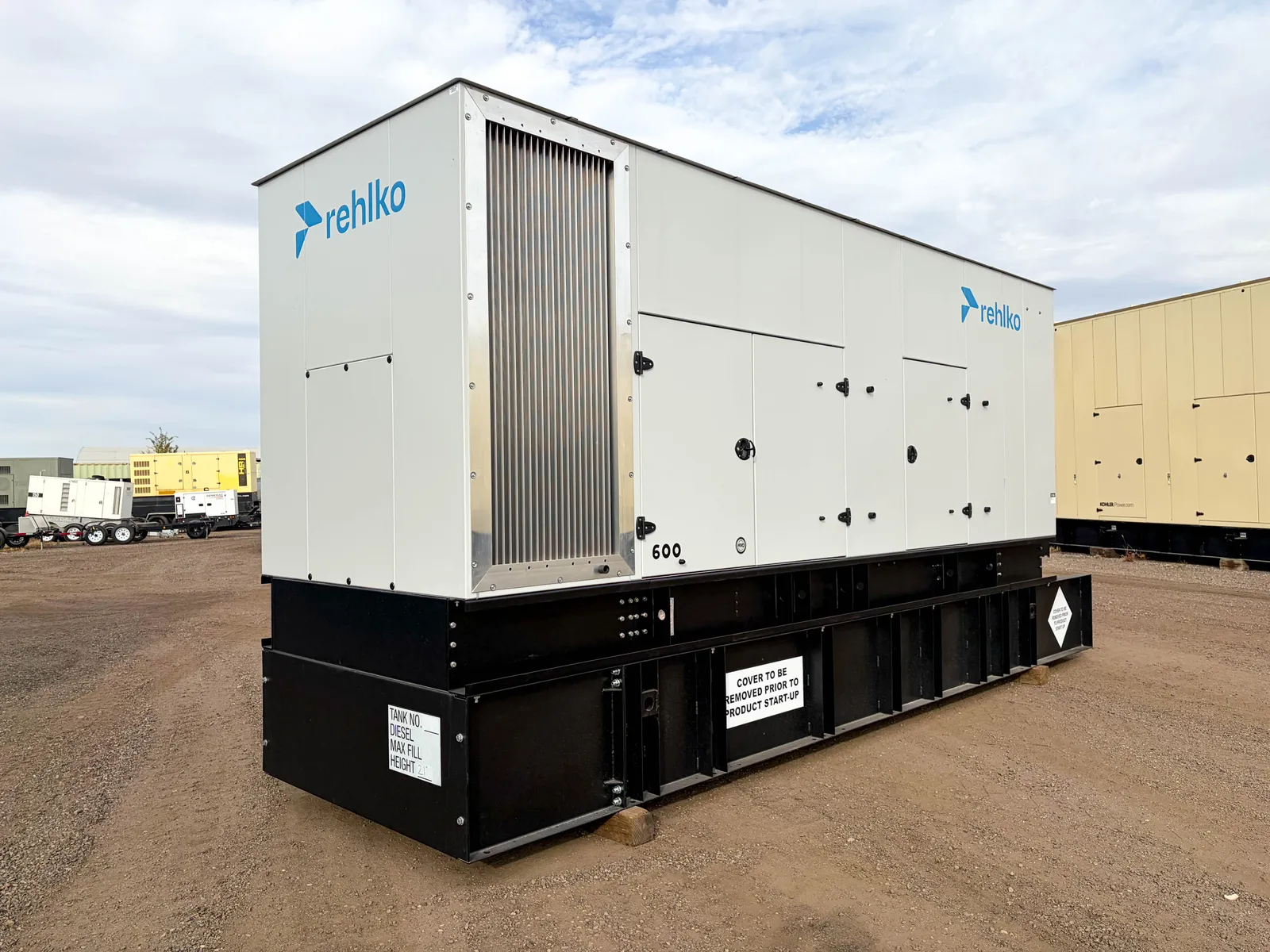2 600kw kohler industrial generator unit 091964 exterior