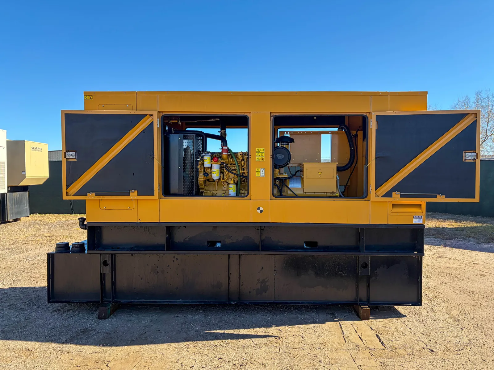 3 125kw caterpillar industrial generator unit 092939 engine