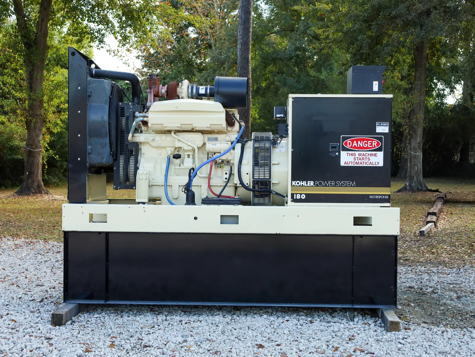 3 180kw kohler industrial generator unit 092903 engine