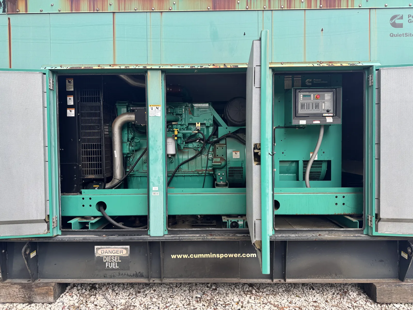 3 350kw cummins industrial generator unit 092861 engine
