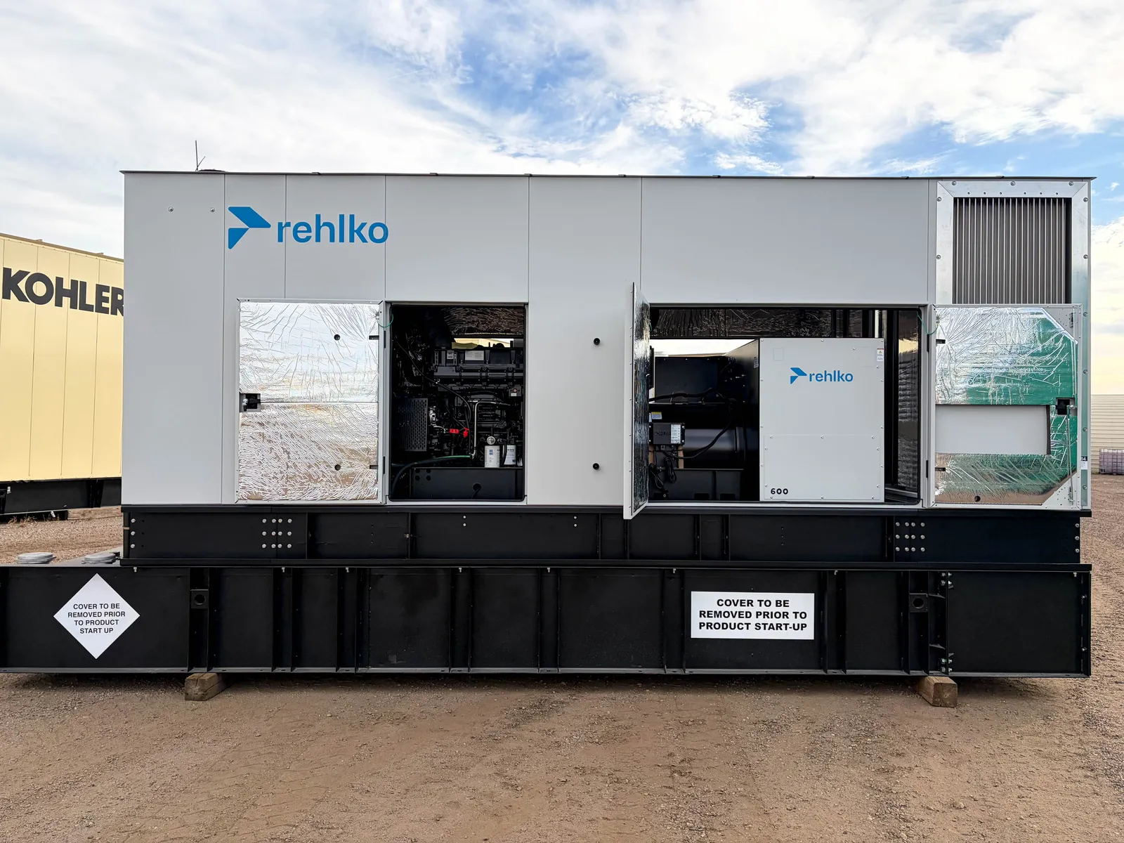 3 600kw kohler industrial generator unit 091965 engine