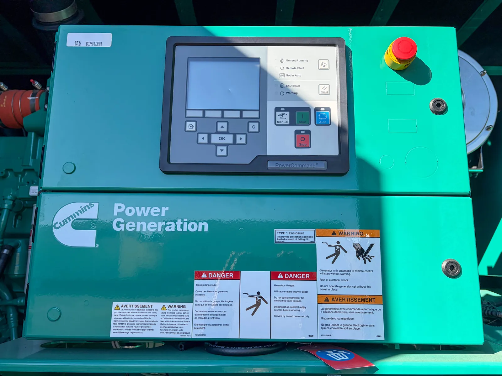 4 800kw cummins industrial generator unit 091503 engine