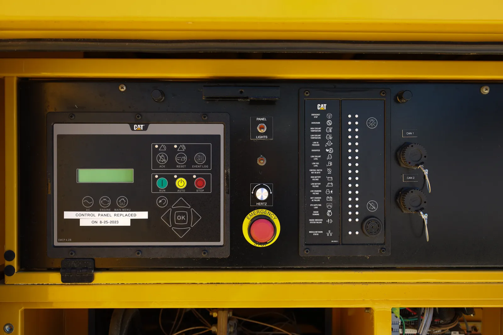 6 600kw caterpillar industrial generator unit 092901 data tag