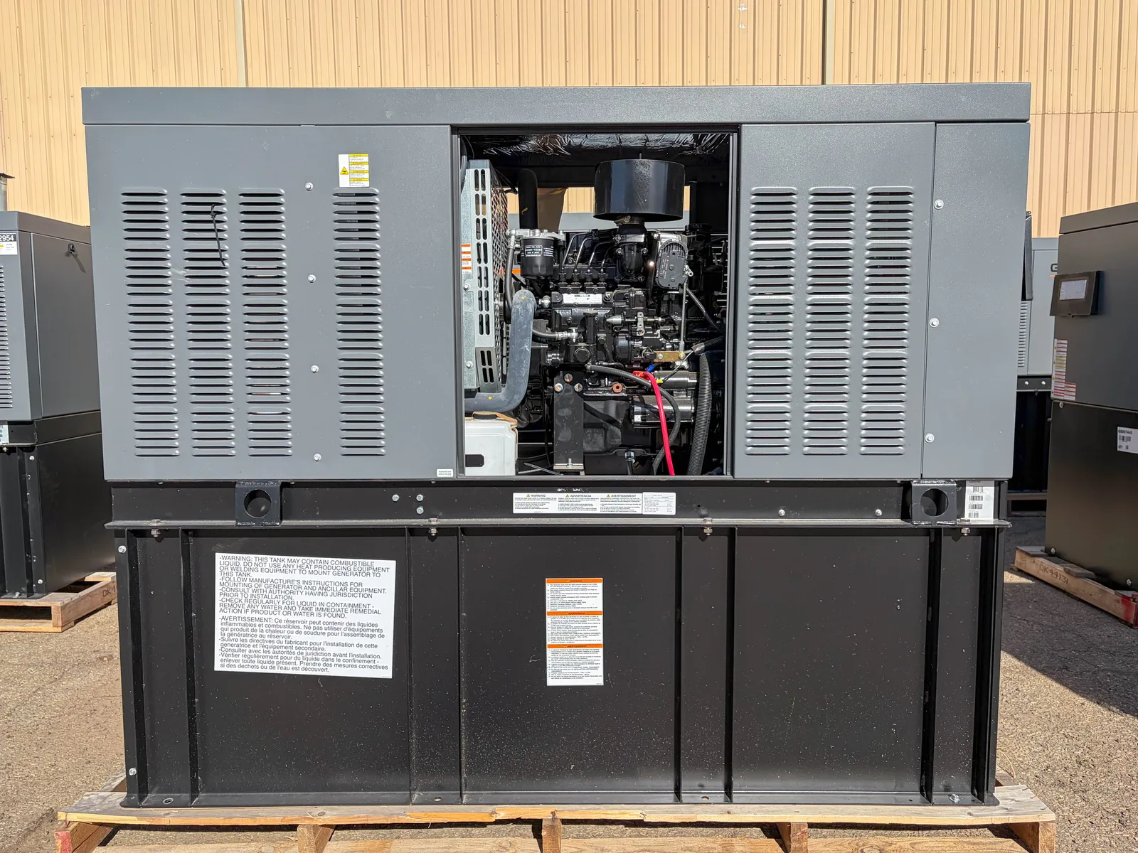 3 15kw generac industrial generator unit 092956 engine