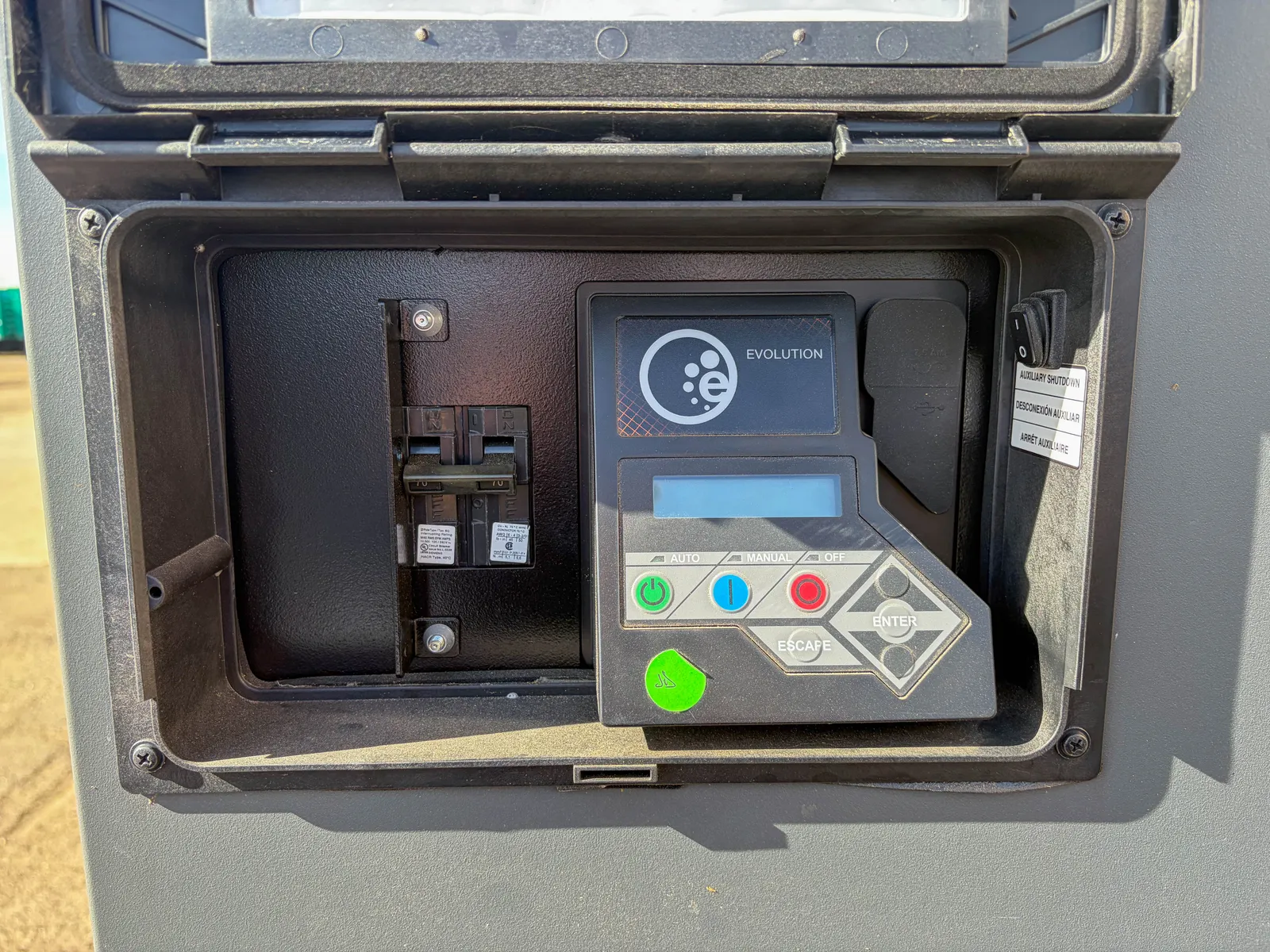 5 15kw generac industrial generator unit 092961 control panel