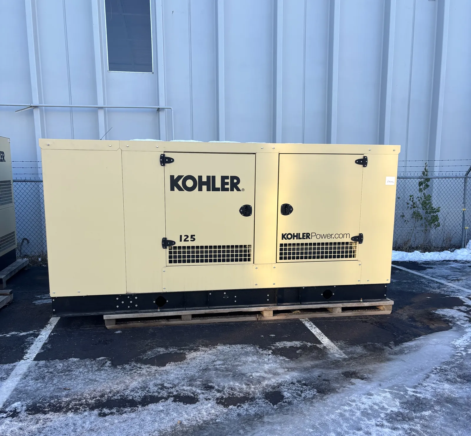 1 125kw kohler industrial generator unit 093051 exterior