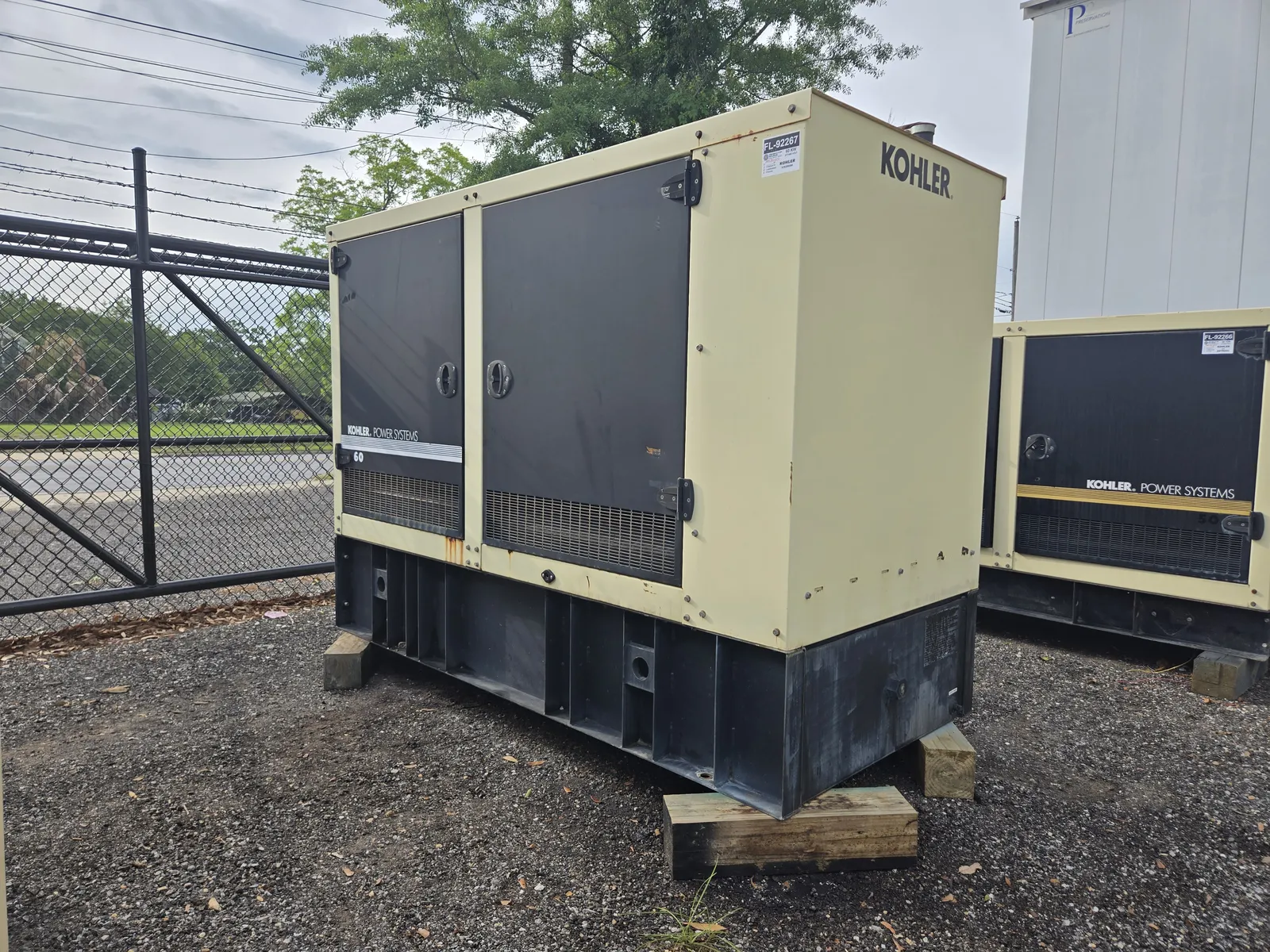 2 60kw kohler industrial generator unit 092267 exterior