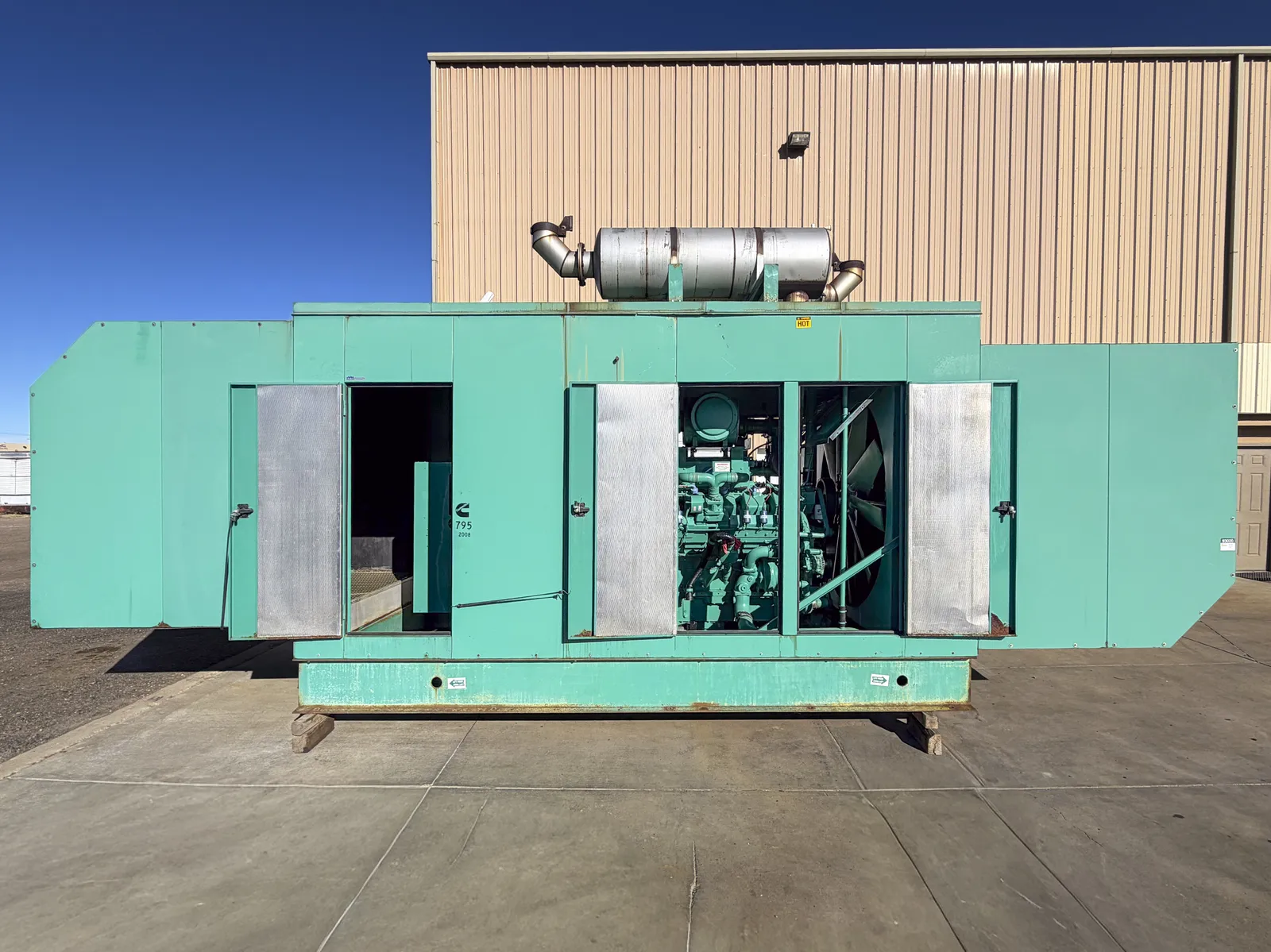 3 575kw cummins industrial generator unit 093020 engine