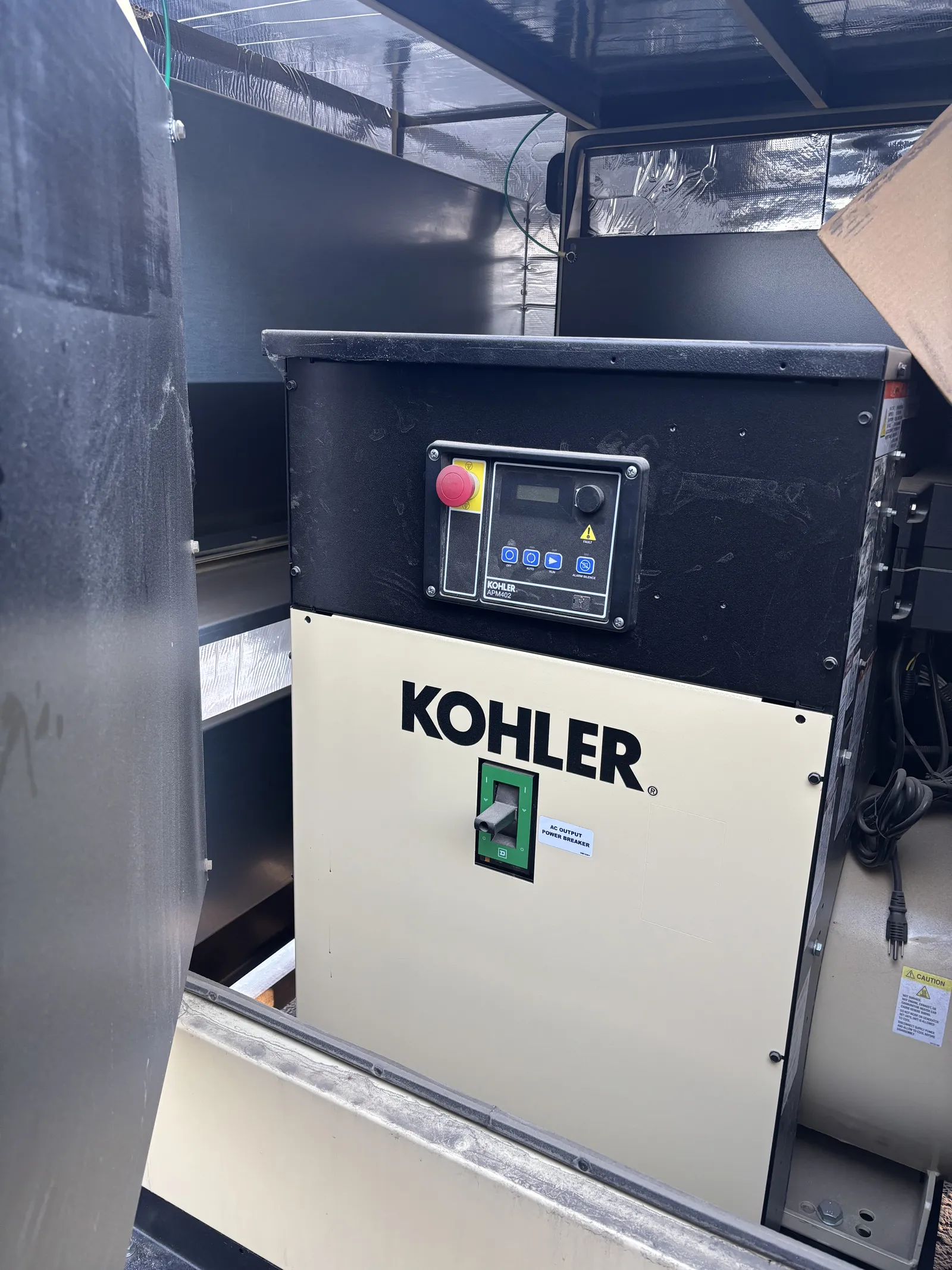 5 125kw kohler industrial generator unit 093051 control panel