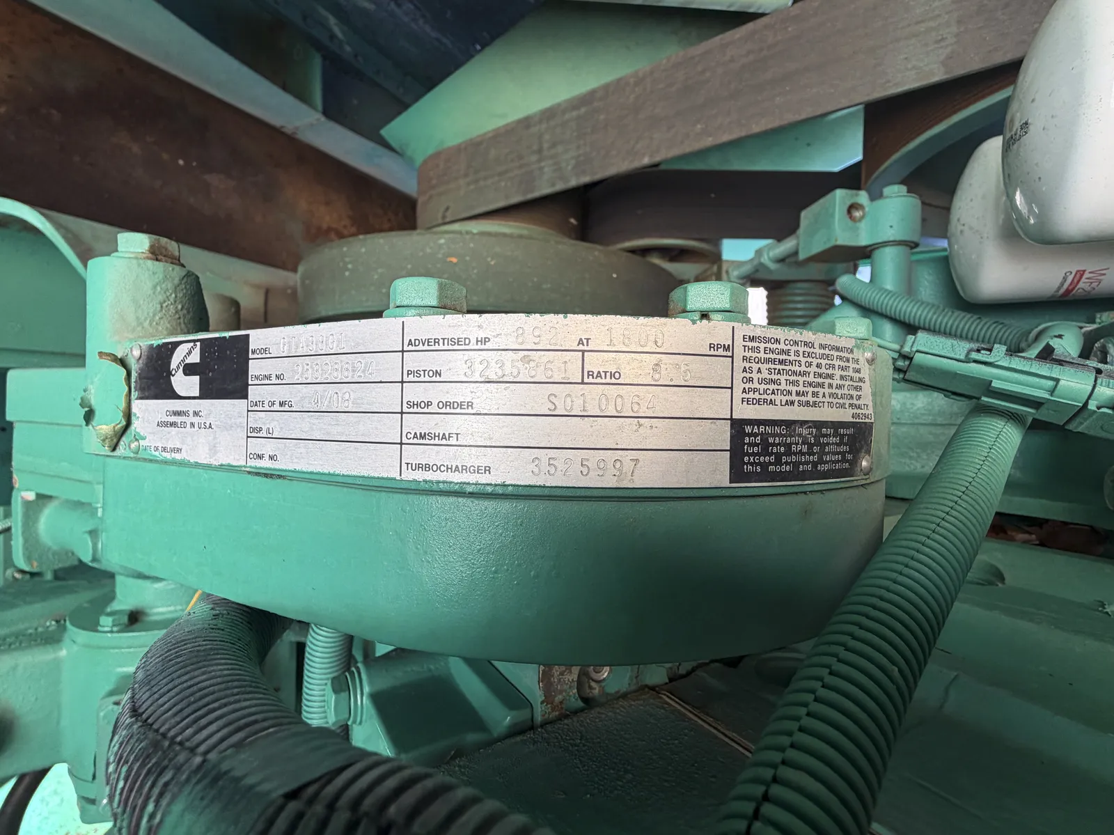 5 575kw cummins industrial generator unit 093020 control panel