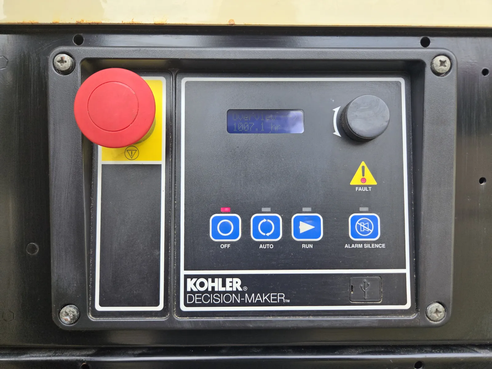 5 60kw kohler industrial generator unit 092267 control panel