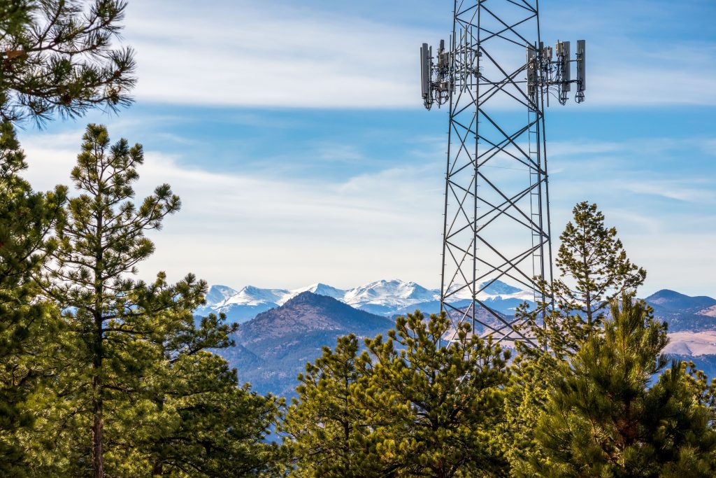 Cell tower site in Cripple Creek CO