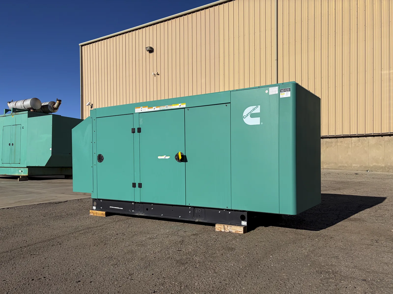 2 60kw cummins industrial generator unit 093123 exterior