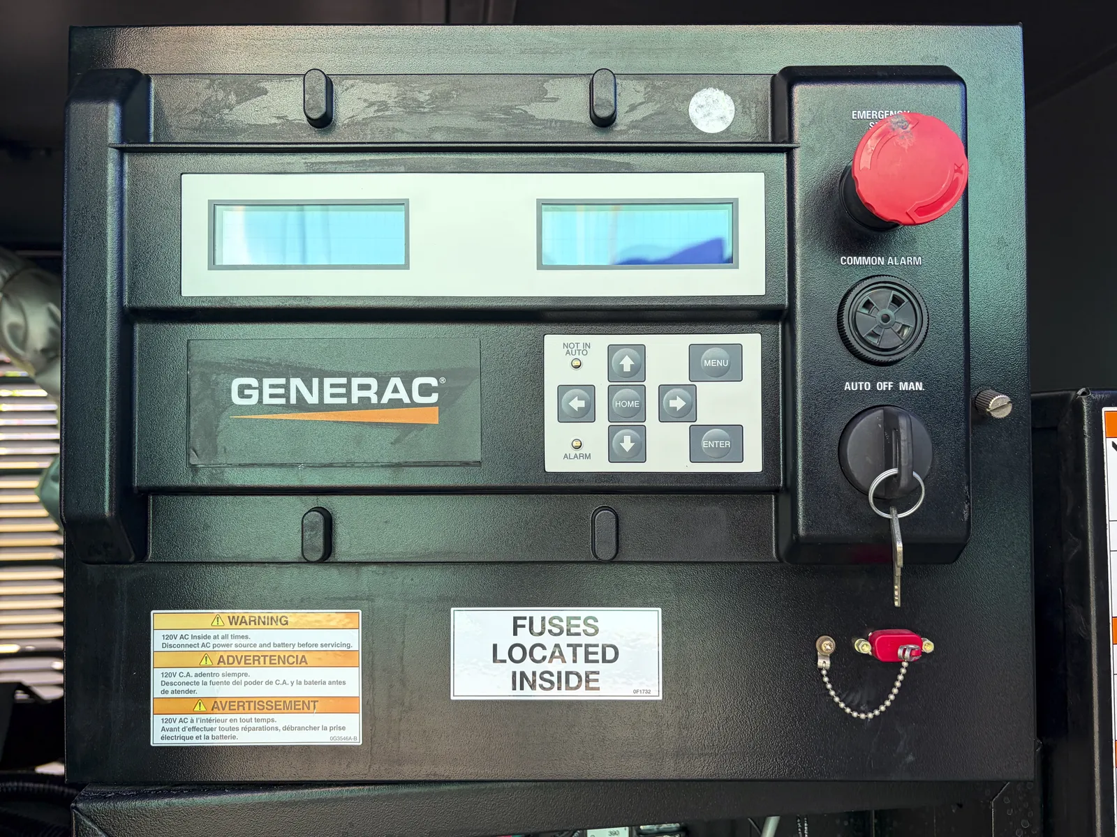 6 100kw generac industrial generator unit 093091 data tag