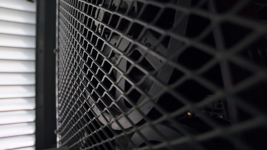 Generator bearings being inspected for wear and vibration