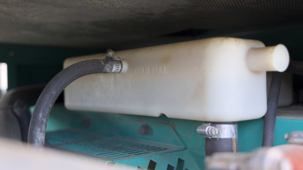 Generator coolant being tested for proper concentration and pH