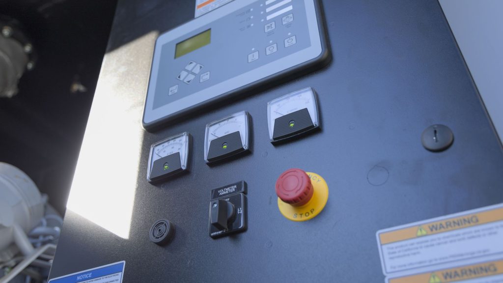 Technician testing safety control shutdown response