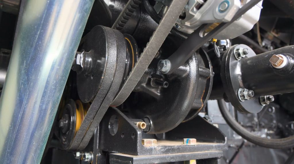 Generator water pump circulating coolant