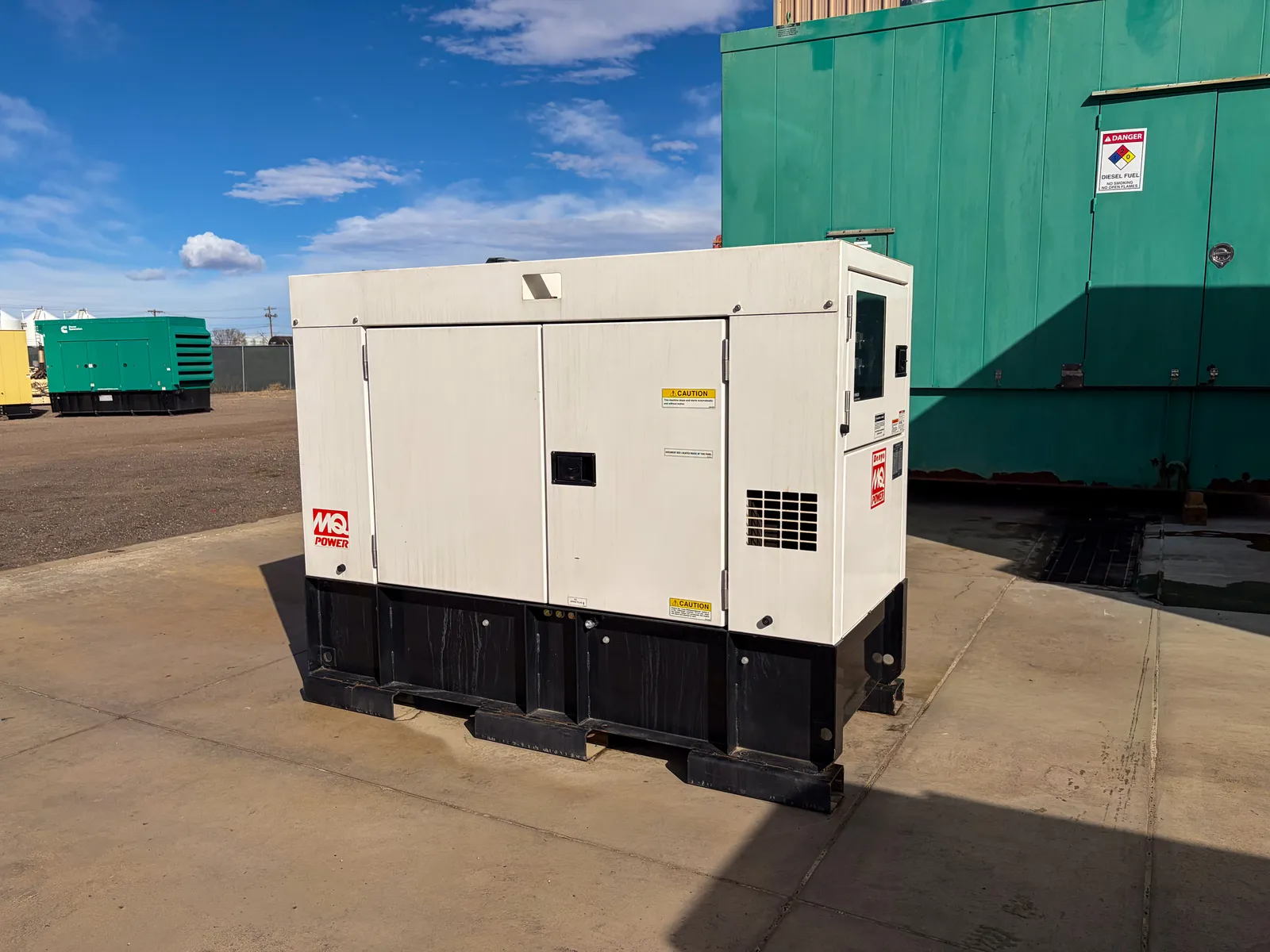 2 45kw multiquip industrial generator unit 093264 exterior