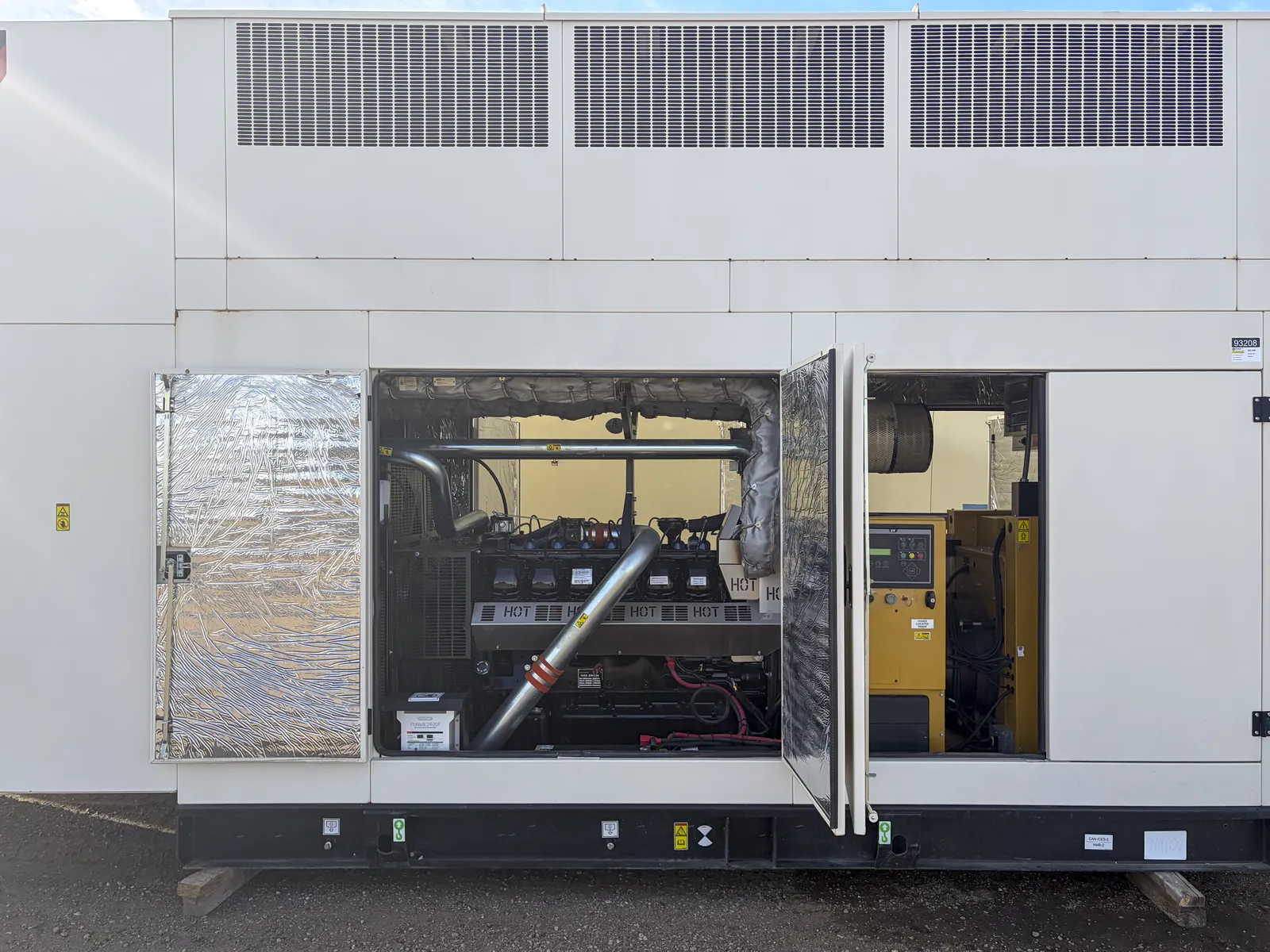 3 350kw caterpillar industrial generator unit 093208 engine