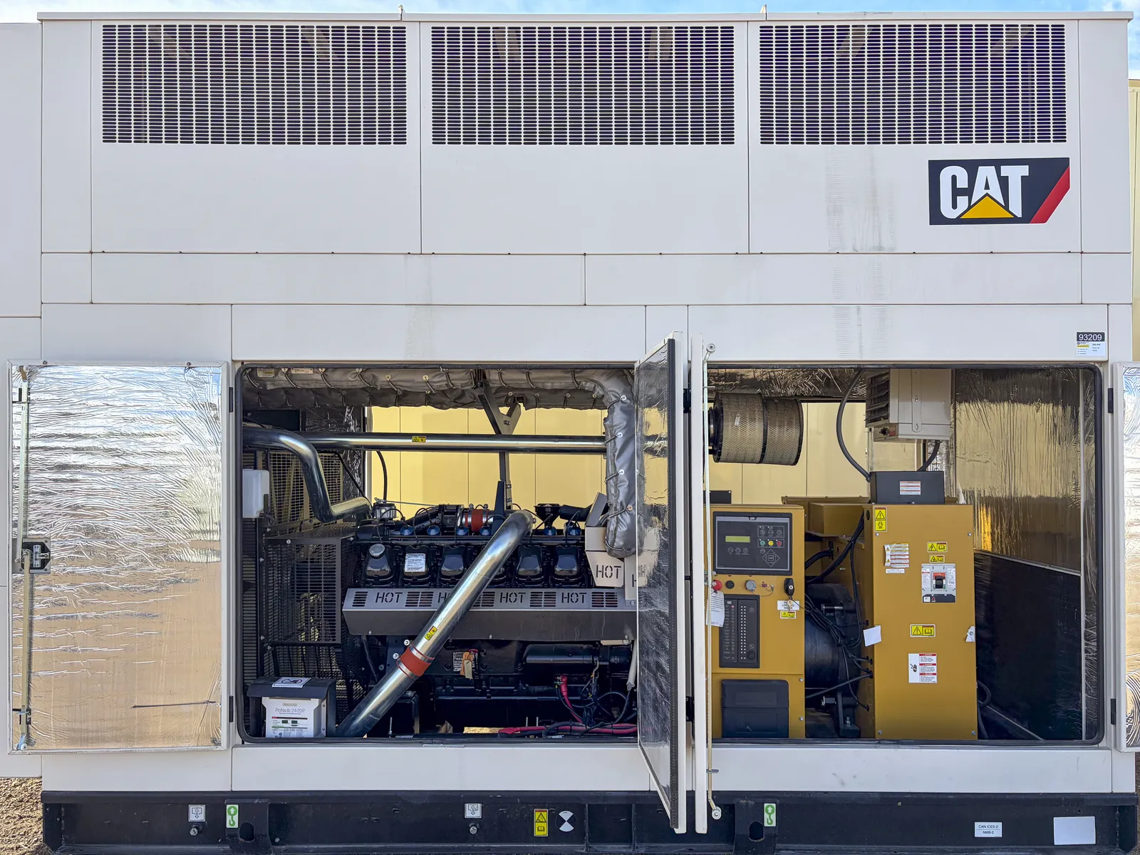 3 350kw caterpillar industrial generator unit 093209 engine