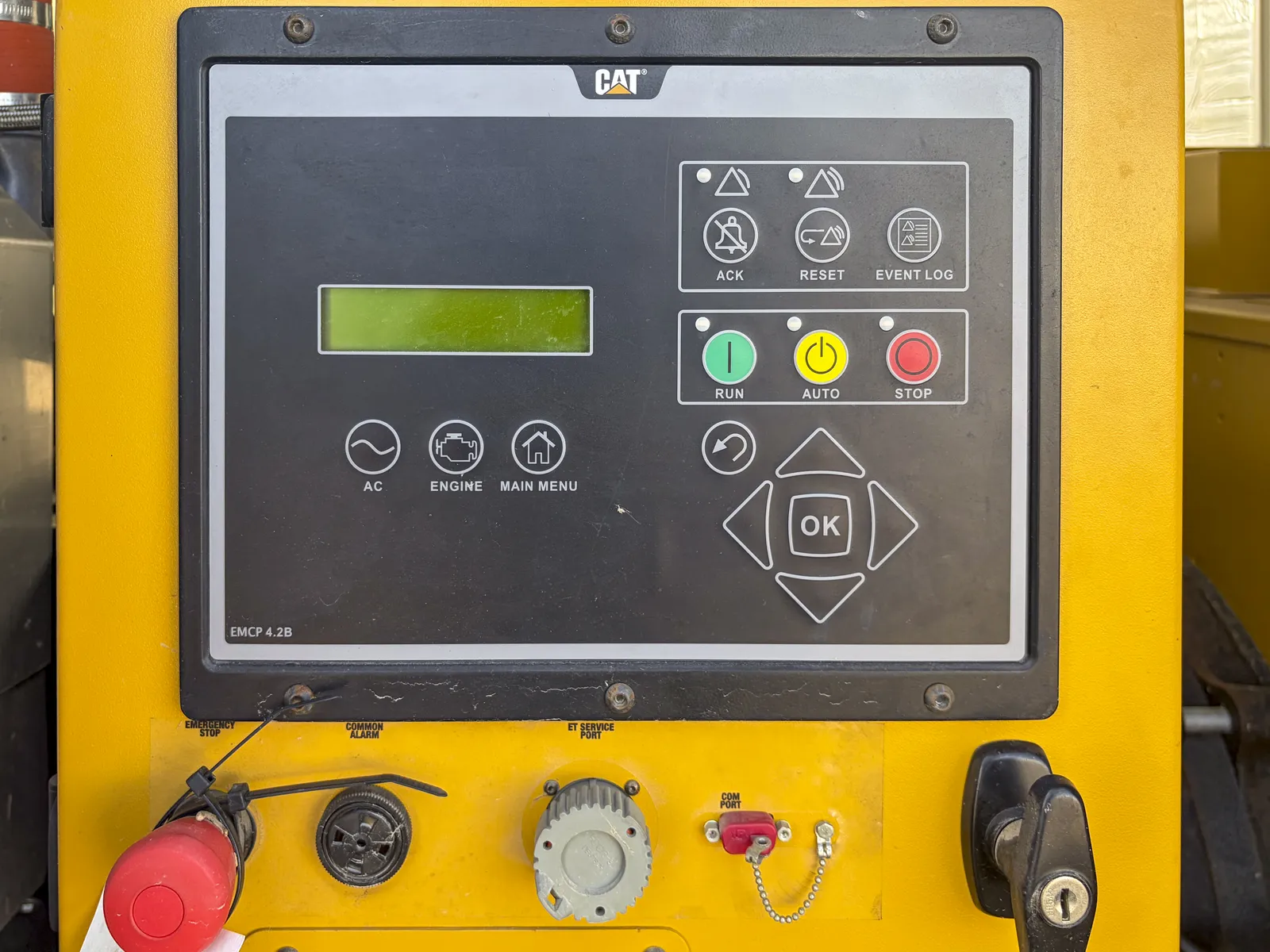 6 350kw caterpillar industrial generator unit 093208 data tag