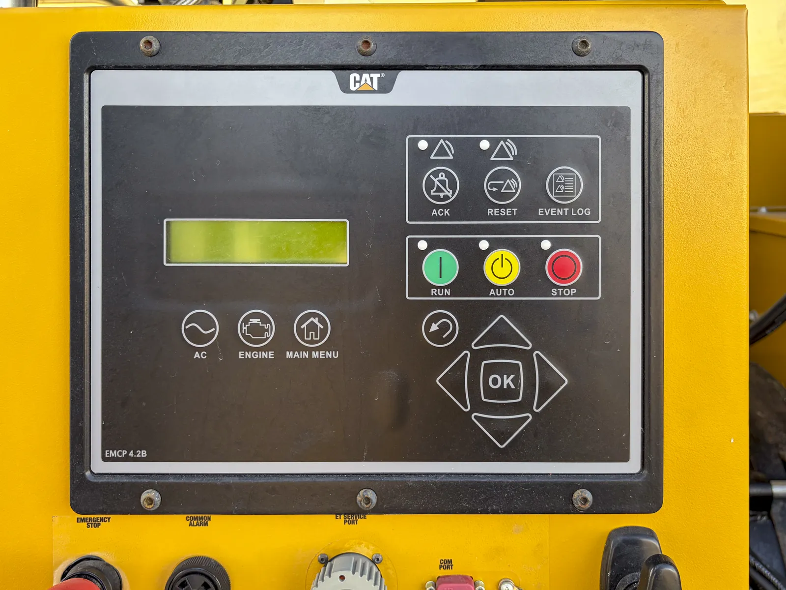 6 350kw caterpillar industrial generator unit 093209 data tag