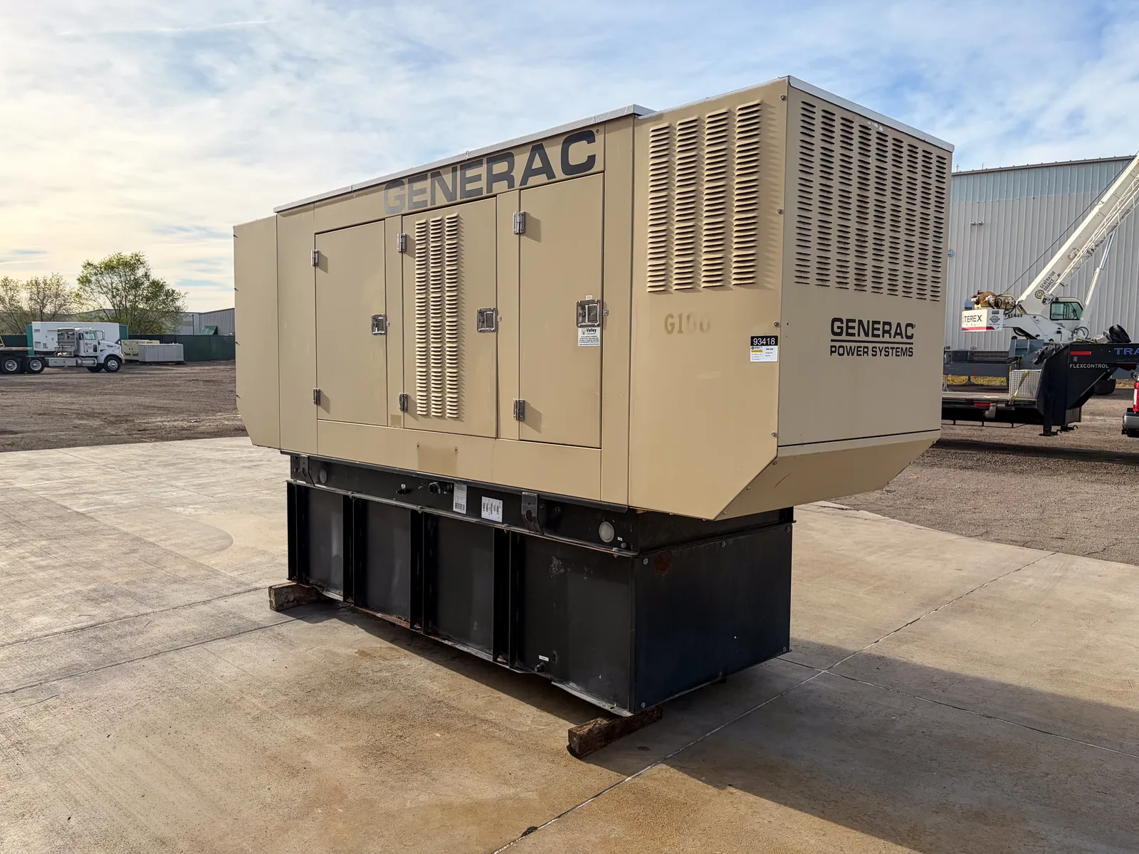 2 180kw generac industrial generator unit 093418 exterior