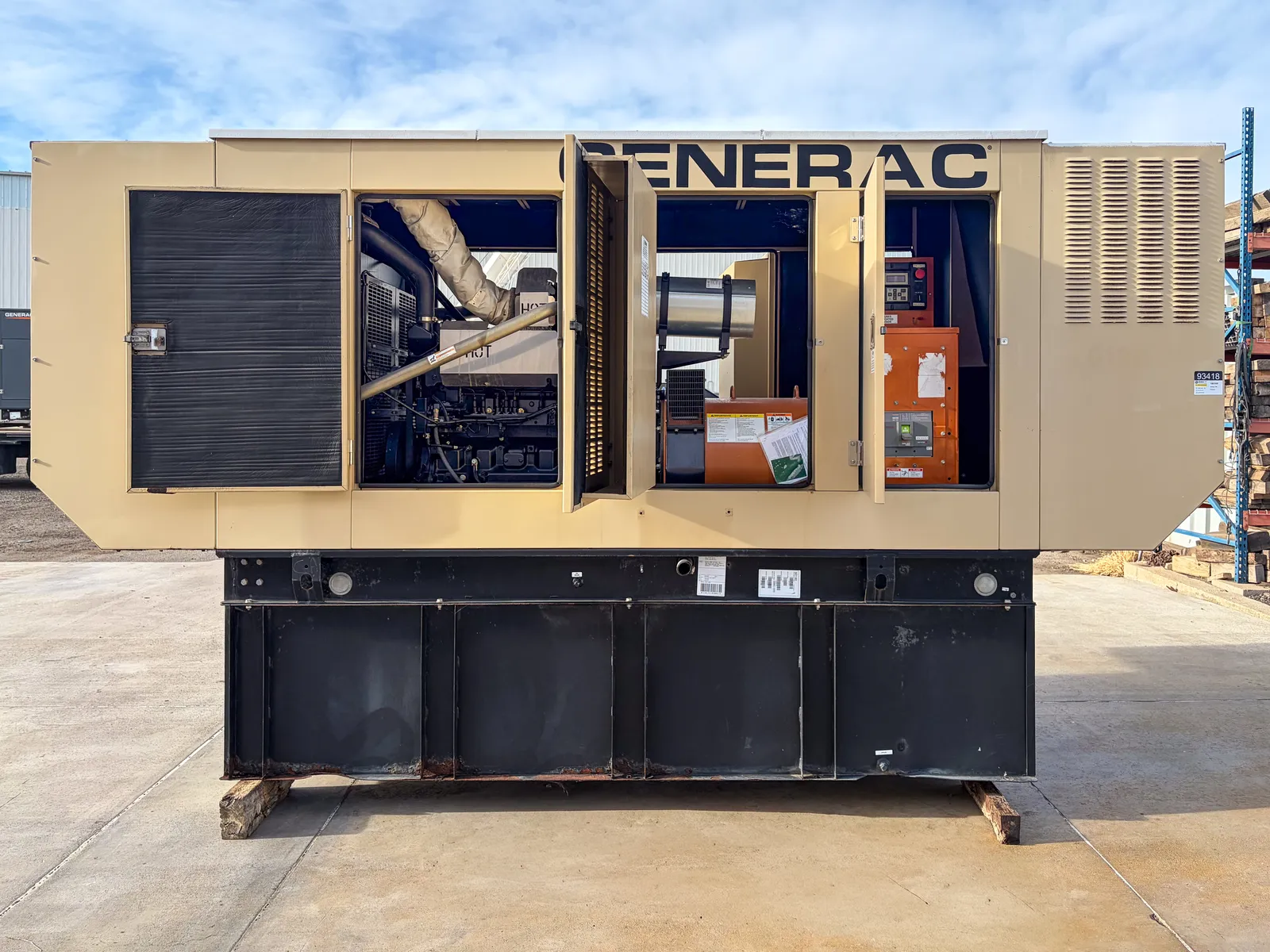 3 180kw generac industrial generator unit 093418 engine