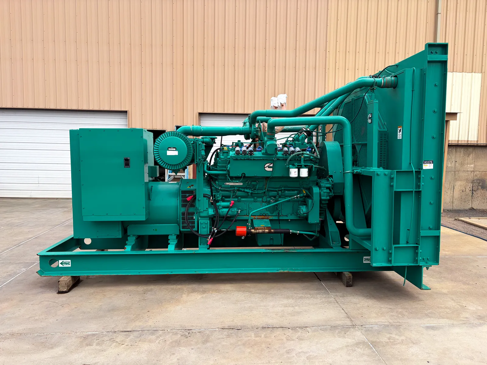 3 500kw cummins industrial generator unit 093376 engine