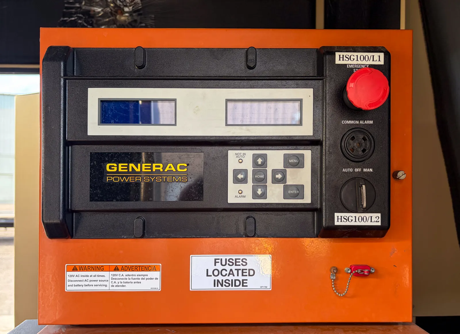 6 180kw generac industrial generator unit 093418 data tag