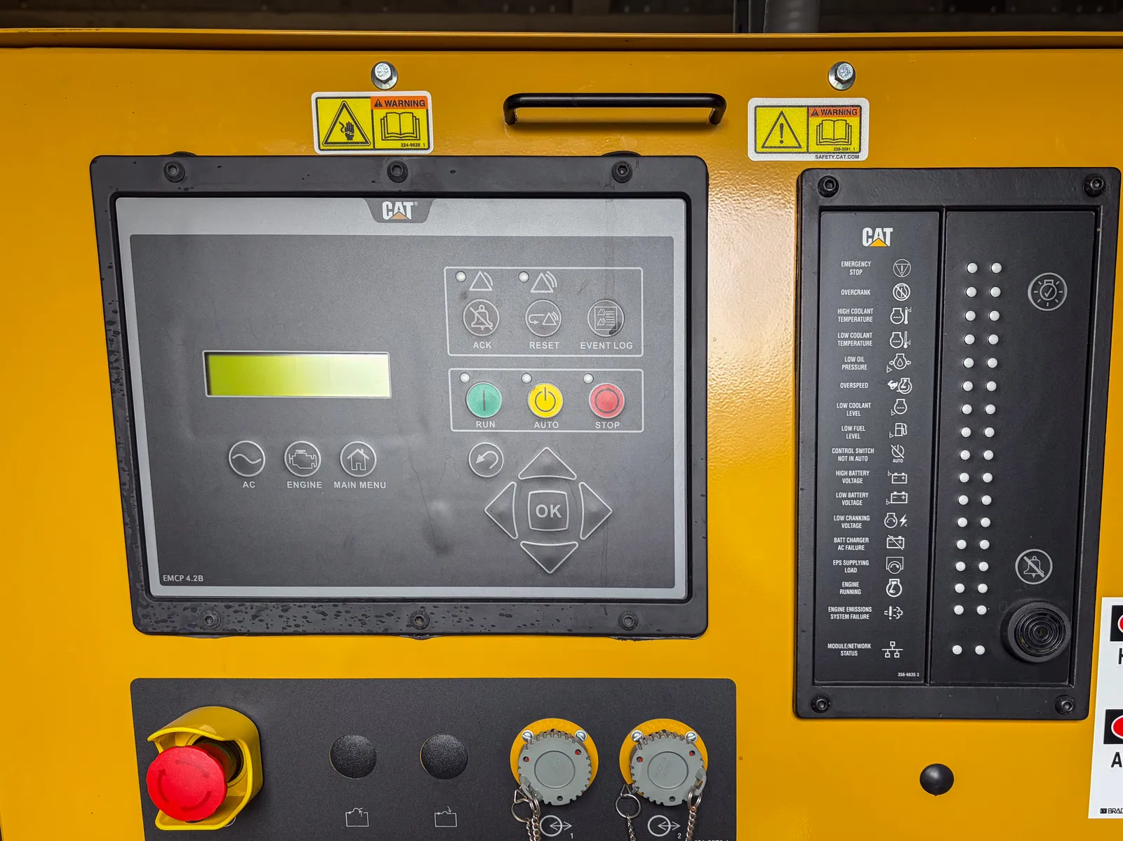 6 1500kw caterpillar industrial generator unit 093137 data tag
