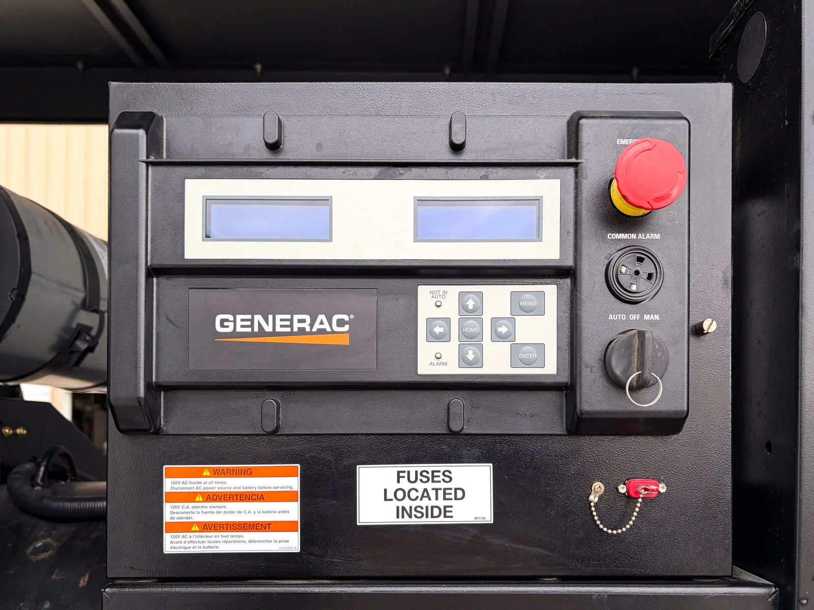 6 250kw generac industrial generator unit 093508 data tag