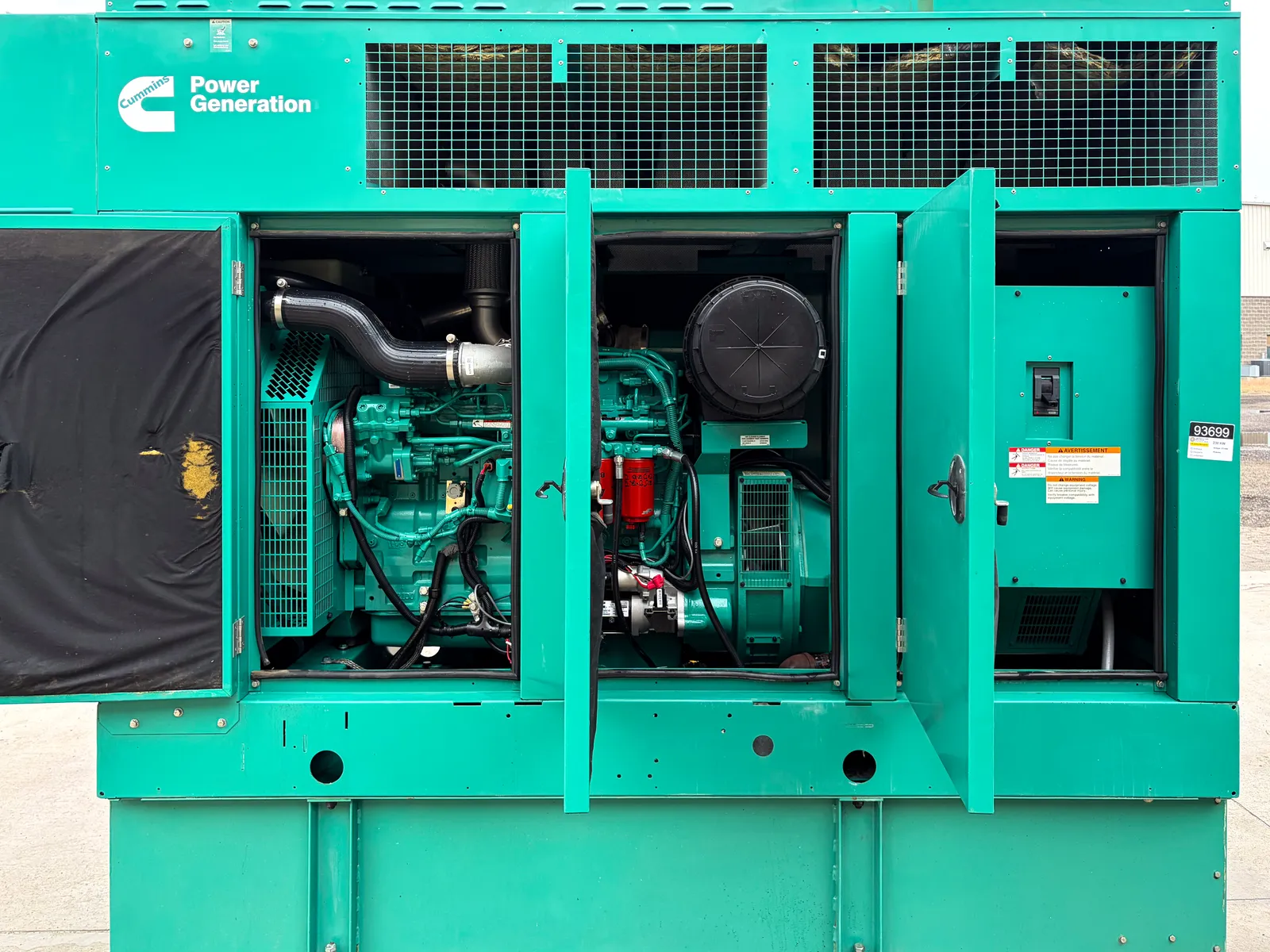 3 230kw cummins industrial generator unit 093699 engine