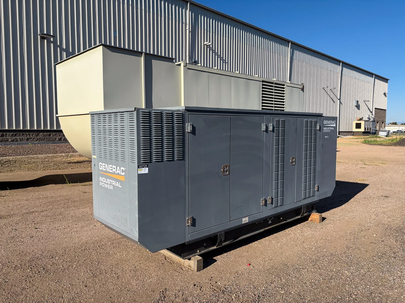 2 100kw generac industrial generator unit 093725 exterior