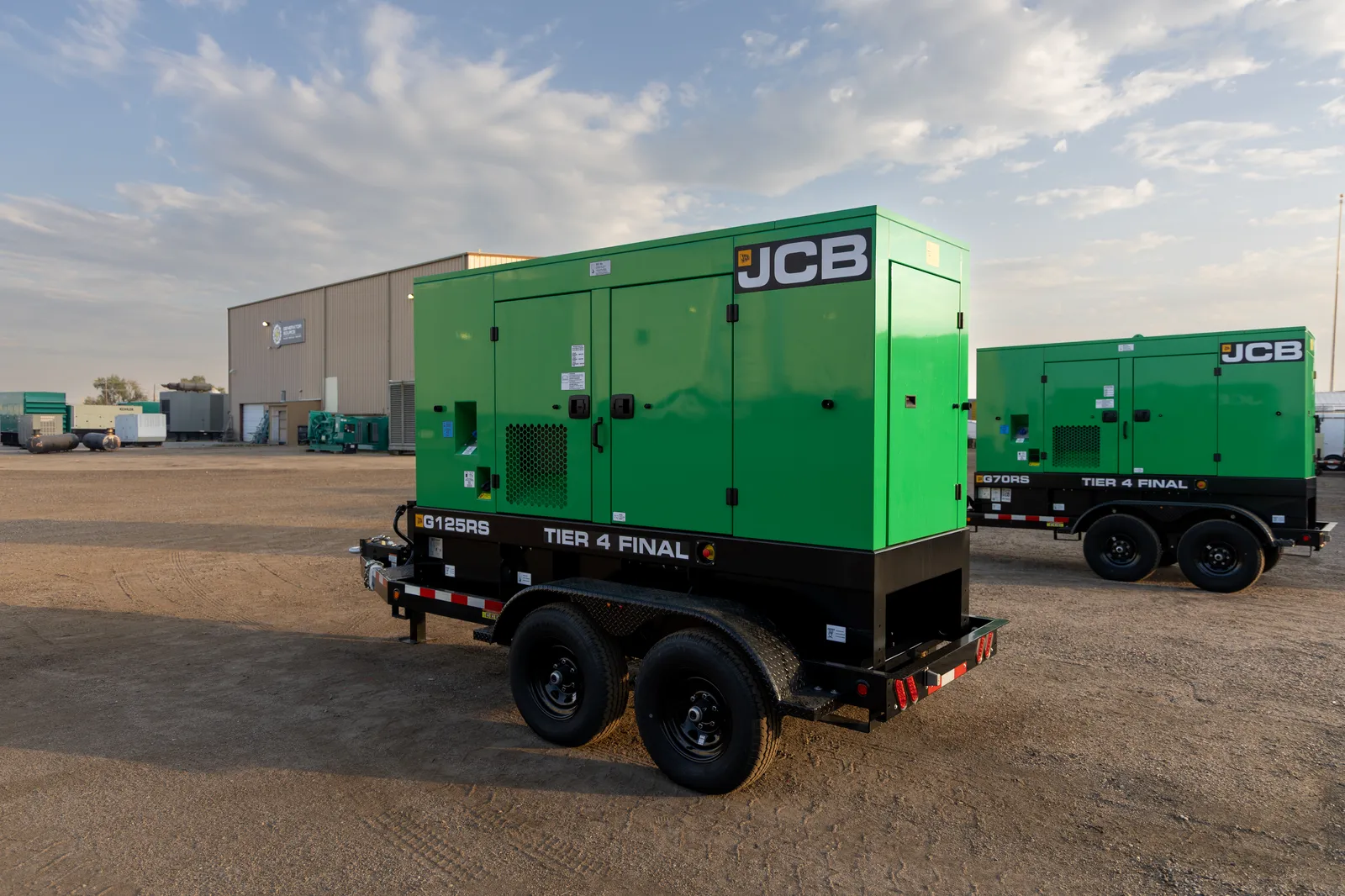 2 100kw jcb industrial generator unit 093586 exterior