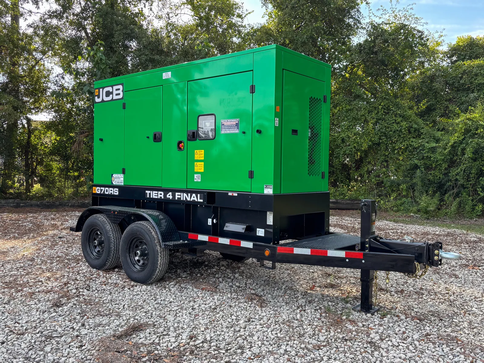 2 56kw jcb industrial generator unit 093569 exterior