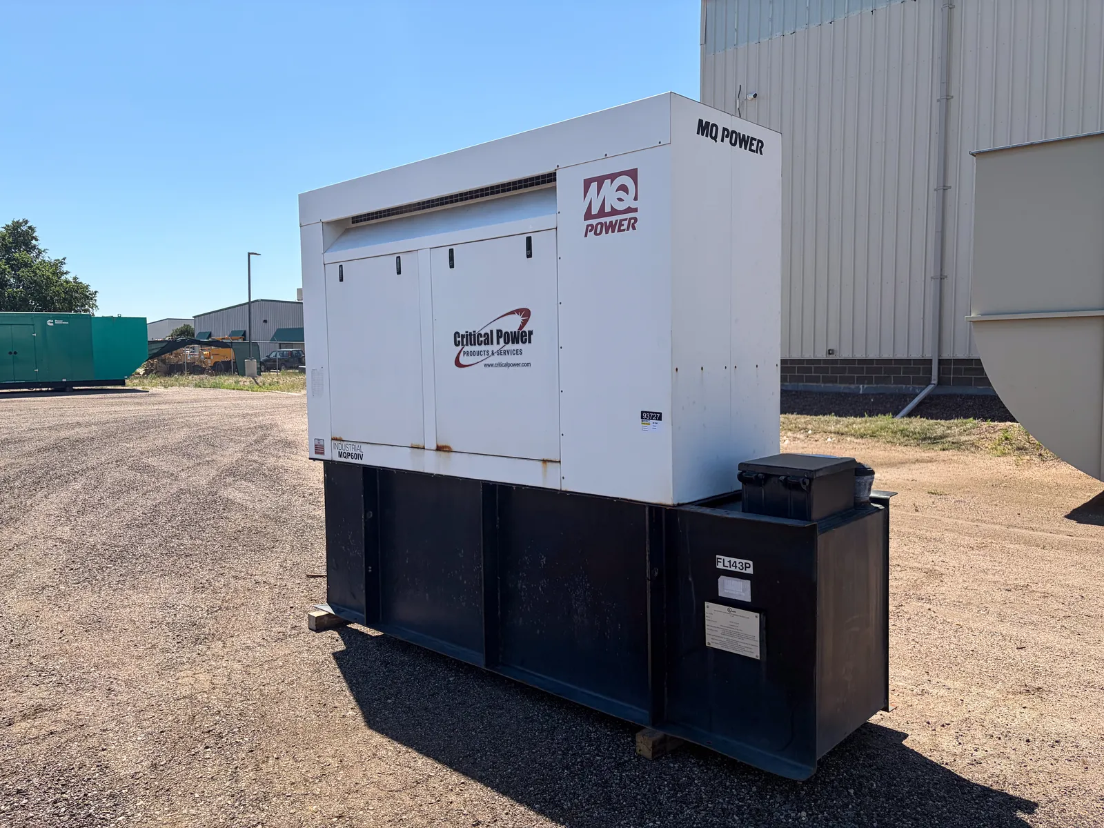 2 60kw mq industrial generator unit 093727 exterior