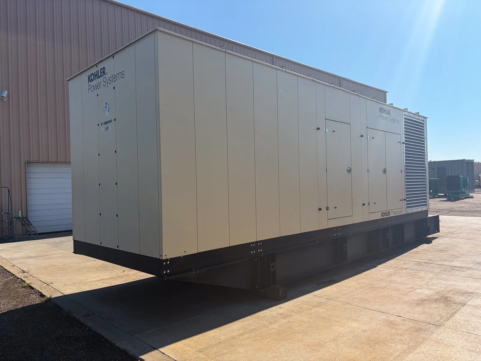 2 750kw kohler industrial generator unit 093719 exterior
