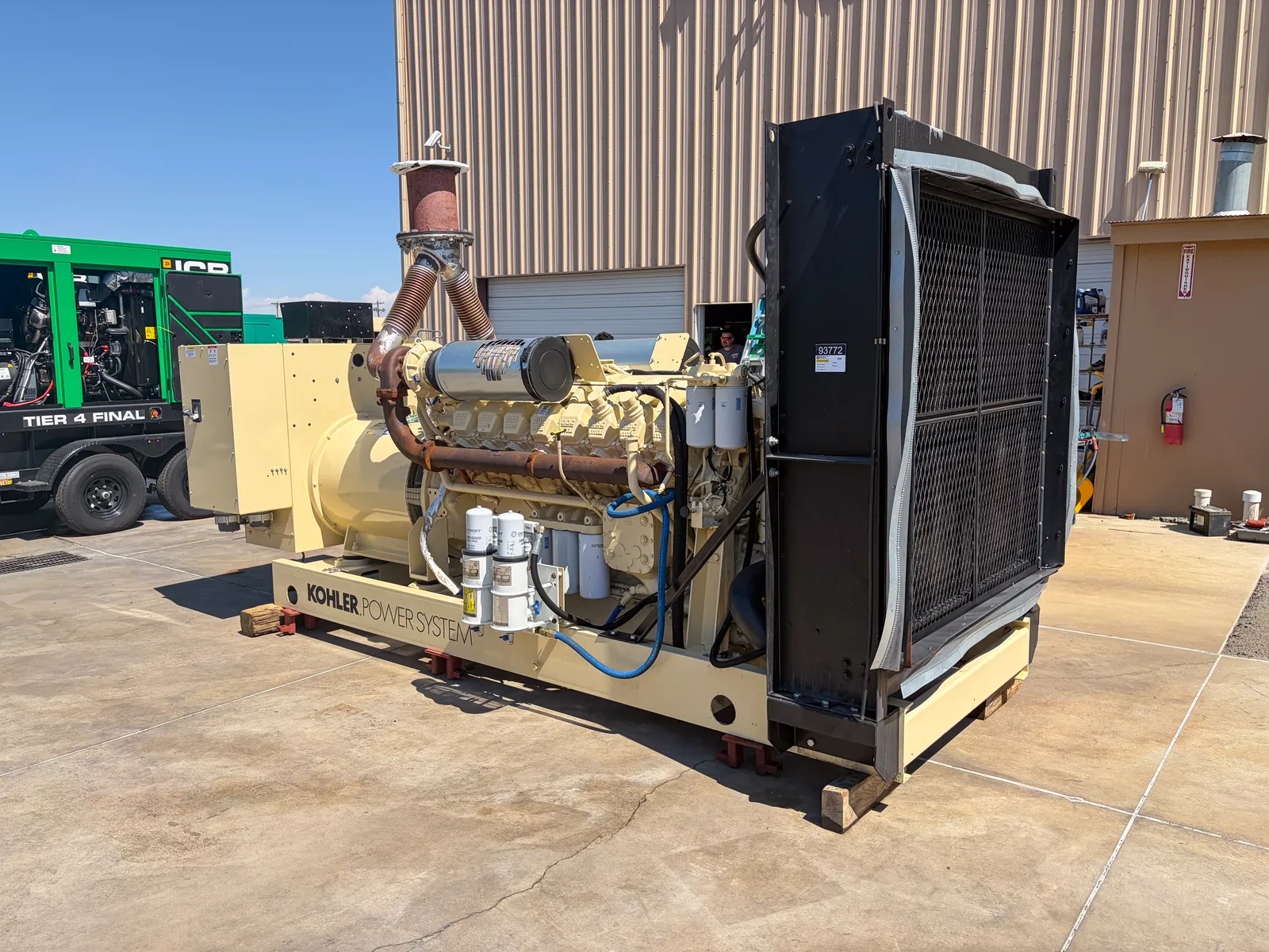 2 750kw kohler industrial generator unit 093772 exterior