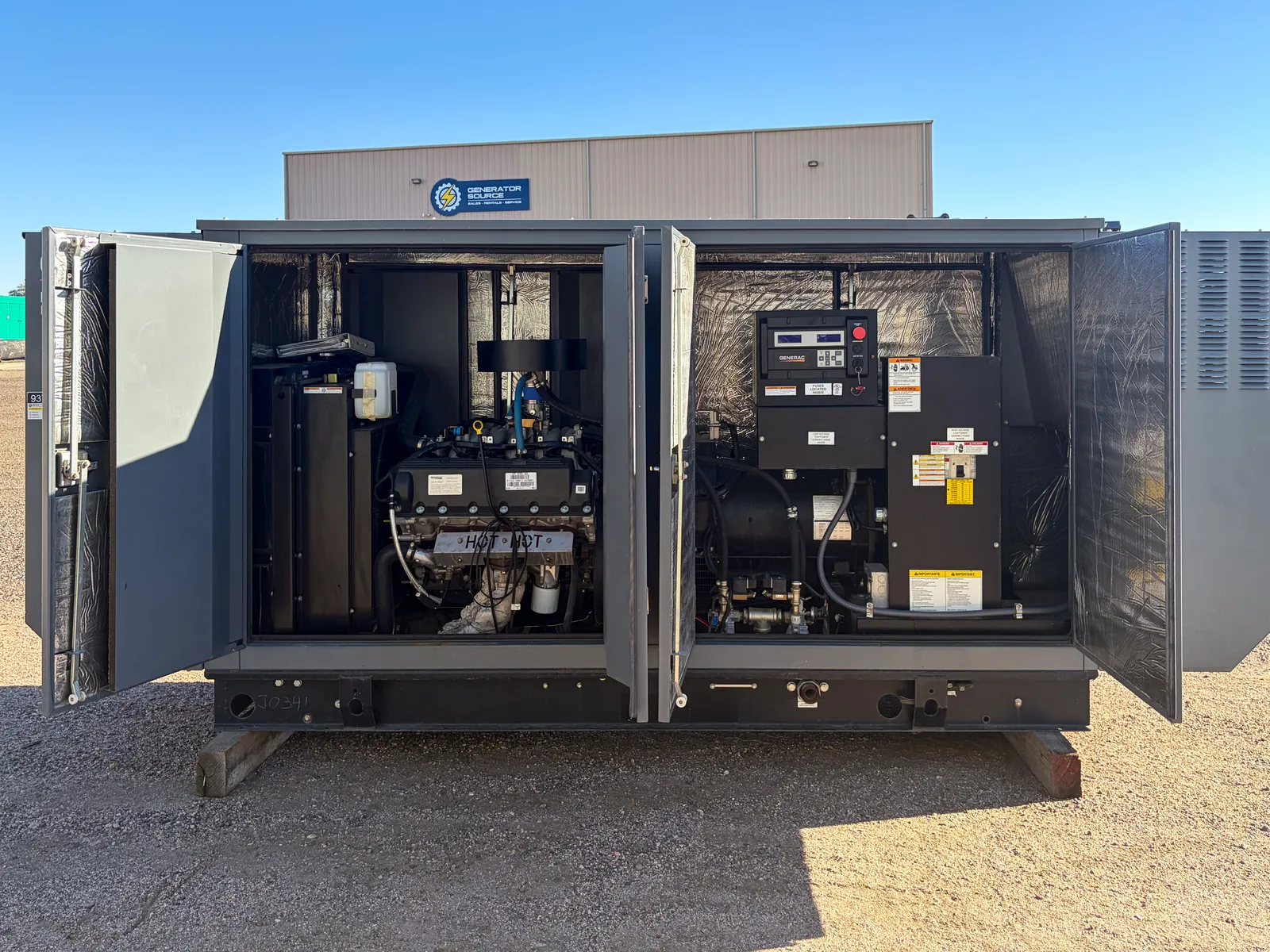 3 100kw generac industrial generator unit 093725 engine
