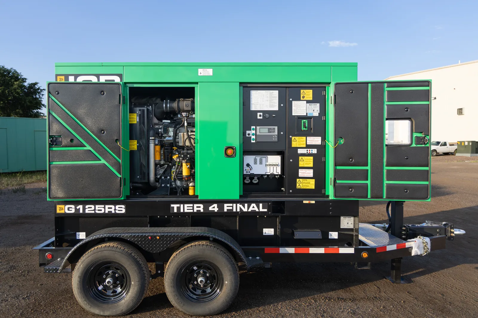 3 100kw jcb industrial generator unit 093585 engine