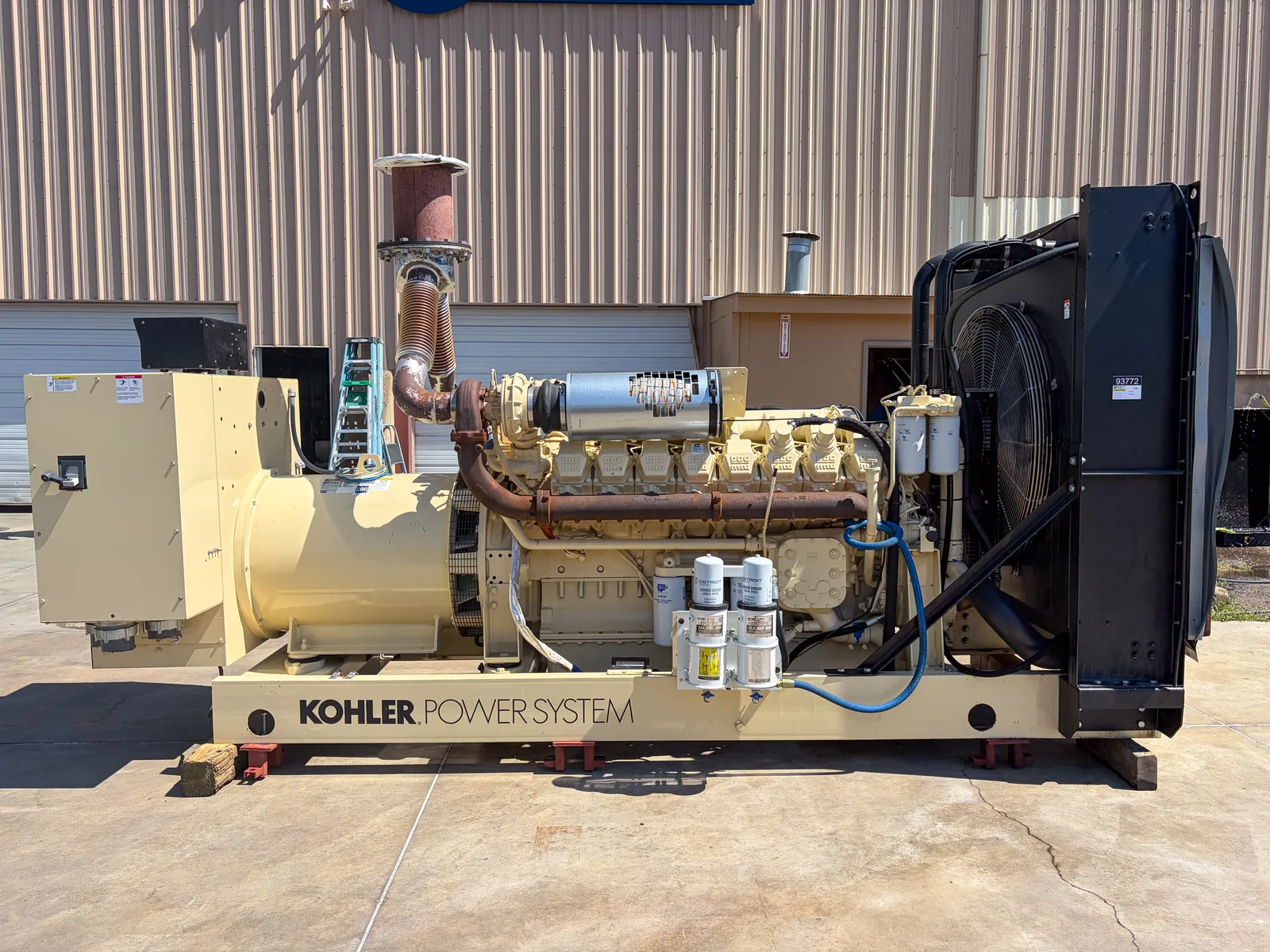 3 750kw kohler industrial generator unit 093772 engine