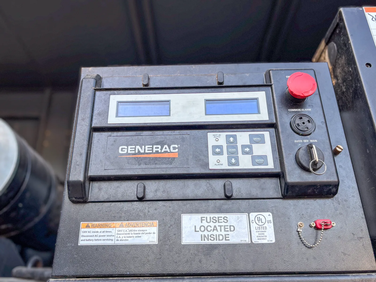 5 275kw generac industrial generator unit 093734 control panel