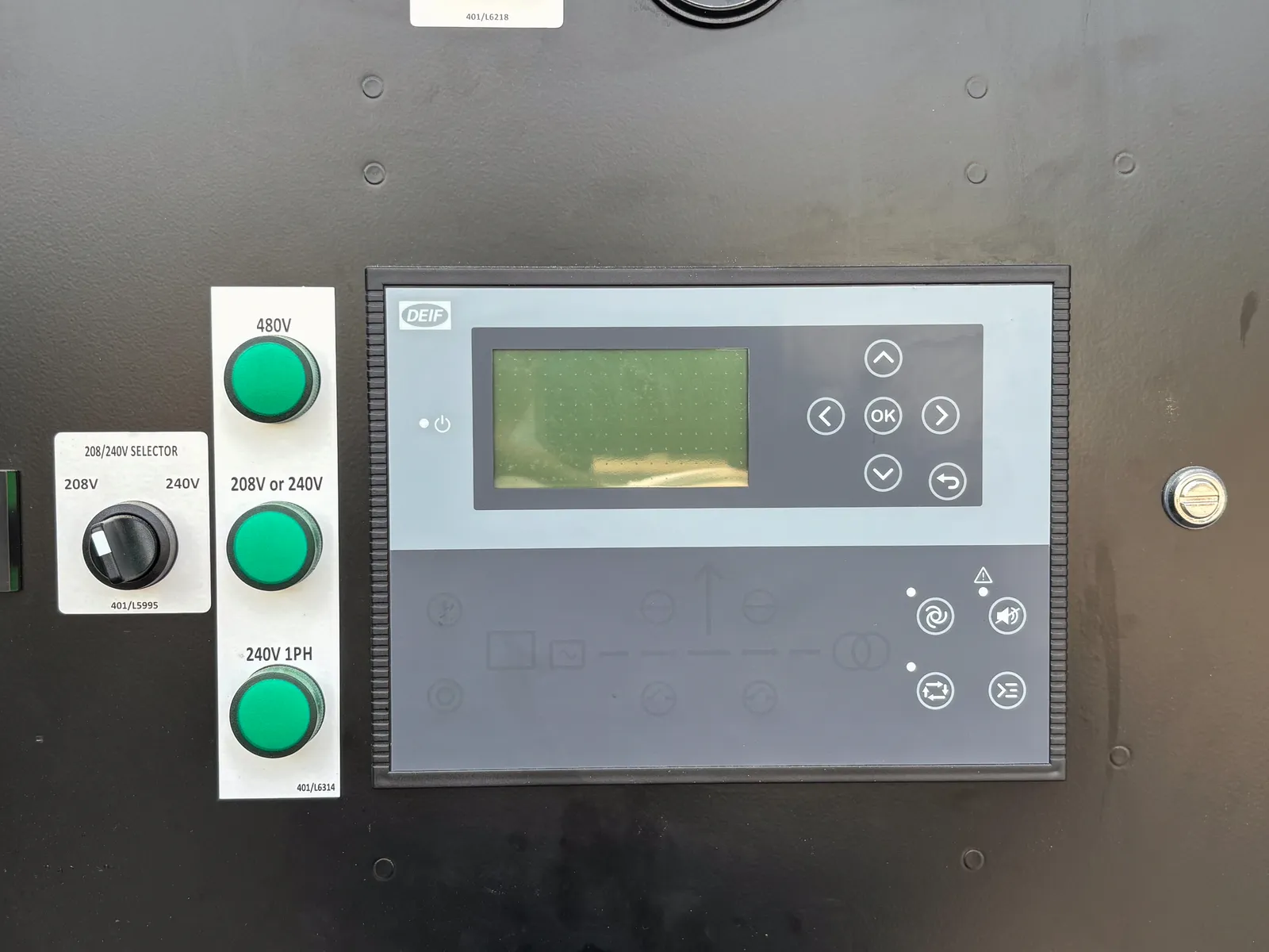 5 56kw jcb industrial generator unit 093569 control panel